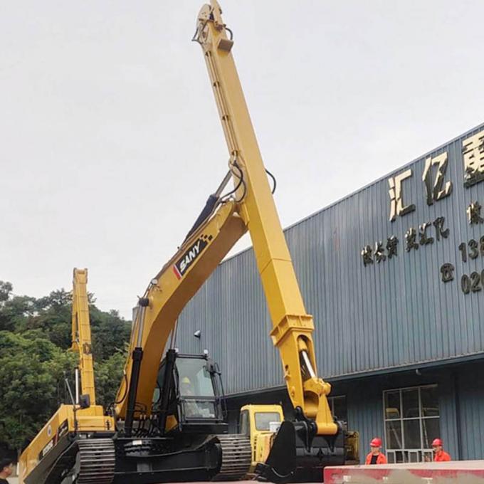 Q345B Two Inner Excavator Telescopic Boom Dipper Arm Blue