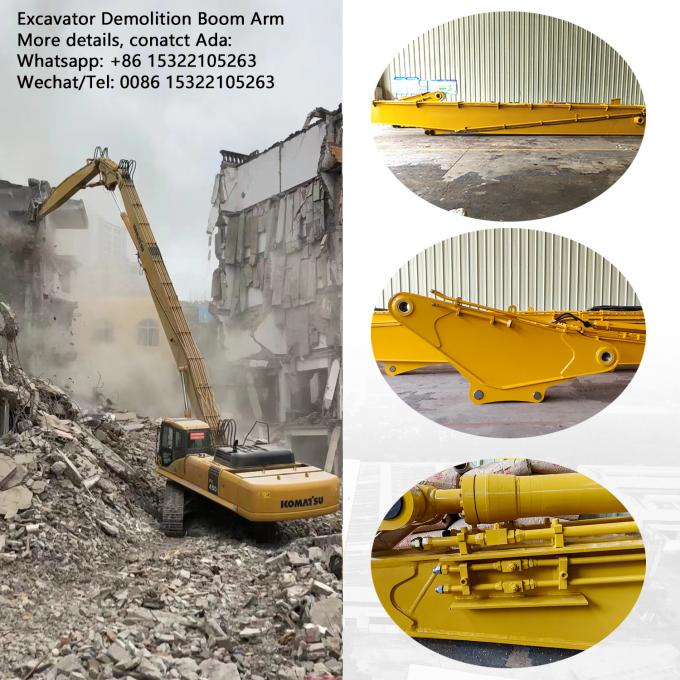 Demolition Arm Model 3 piece Heavy Duty Excavator Arm High Reach Demolition Equipment Boom