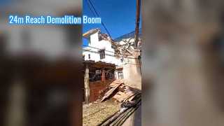 Excavator Demolition Boom High Reach Arm and Boom 23-24m Long Attachment for SK350 Hot Sale