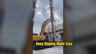 Excavator Telescopic Dipper Arm with Clamshell Bucket Grapple for Sany Excavators