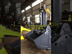 Watch: Excavator Telescope With Clamshell Bucket Grapple For Grabbing Sand Soil Silt Showcase