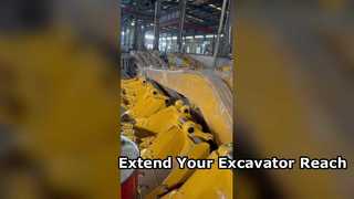 See Why Choose Q355B Q690D Excavator Long Arm Long Reach Boom Arm for Sale