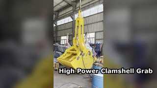 Excavator Clamshell Bucket in Action | Hydraulic Clamshell Grab for Sale