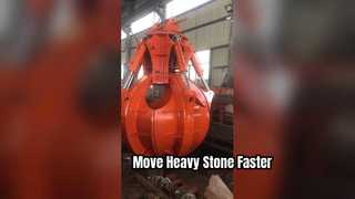 Excavator Grapple for Grabbing Stone Excavator Attachments Construction