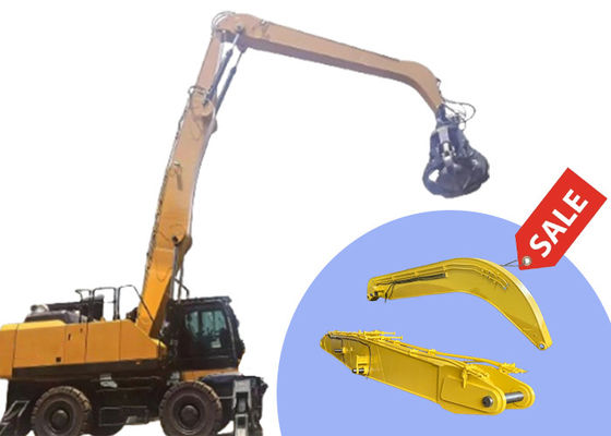 quality  High Effective Material Handler Excavator Boom Arm For Grabbing Steel factory