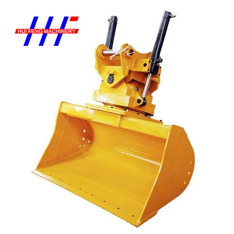 Alloy Steel Mini Excavator Tilt Grading Bucket Rotate 25mm