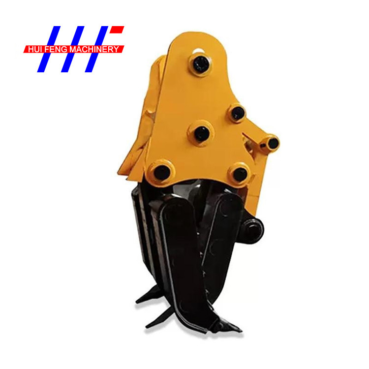 Non Rotatable Throttle Hydraulic Grabs For Excavators Mechanical