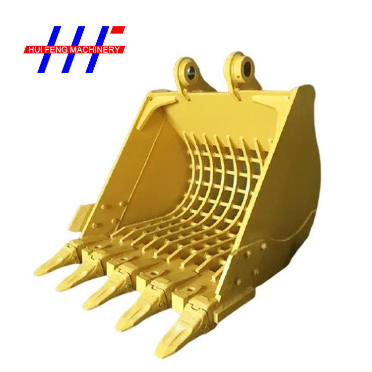 Wearable 0.1m3 Mini Excavator Skeleton Bucket Excavator Sieve Bucket 52