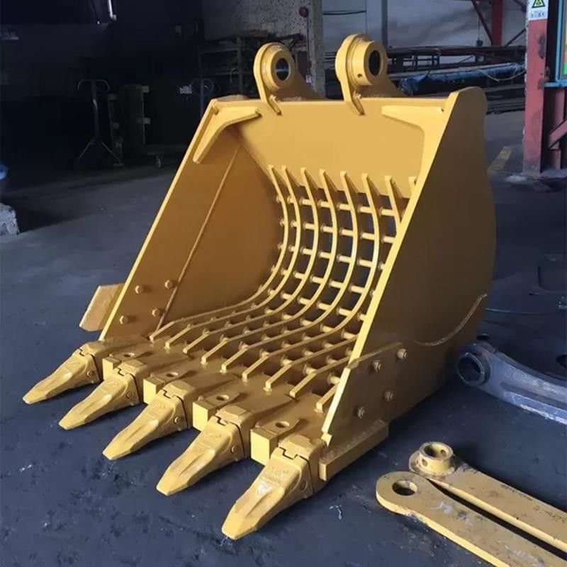 Wearable 0.1m3 Mini Excavator Skeleton Bucket Excavator Sieve Bucket 52