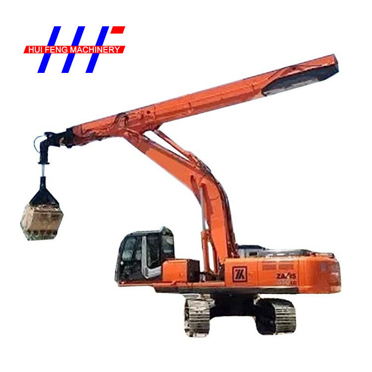 26 Ton Clamshell Telescopic Arm Excavator Barrel Boom 0.6m3