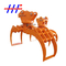 HARDOX 500 Rotatable Tractor Log Grab Hydraulic Grabs For Excavators ISO9001