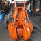 4 Claw Driven Excavator Grapple Q355B Steel Material Orange Peel Grab