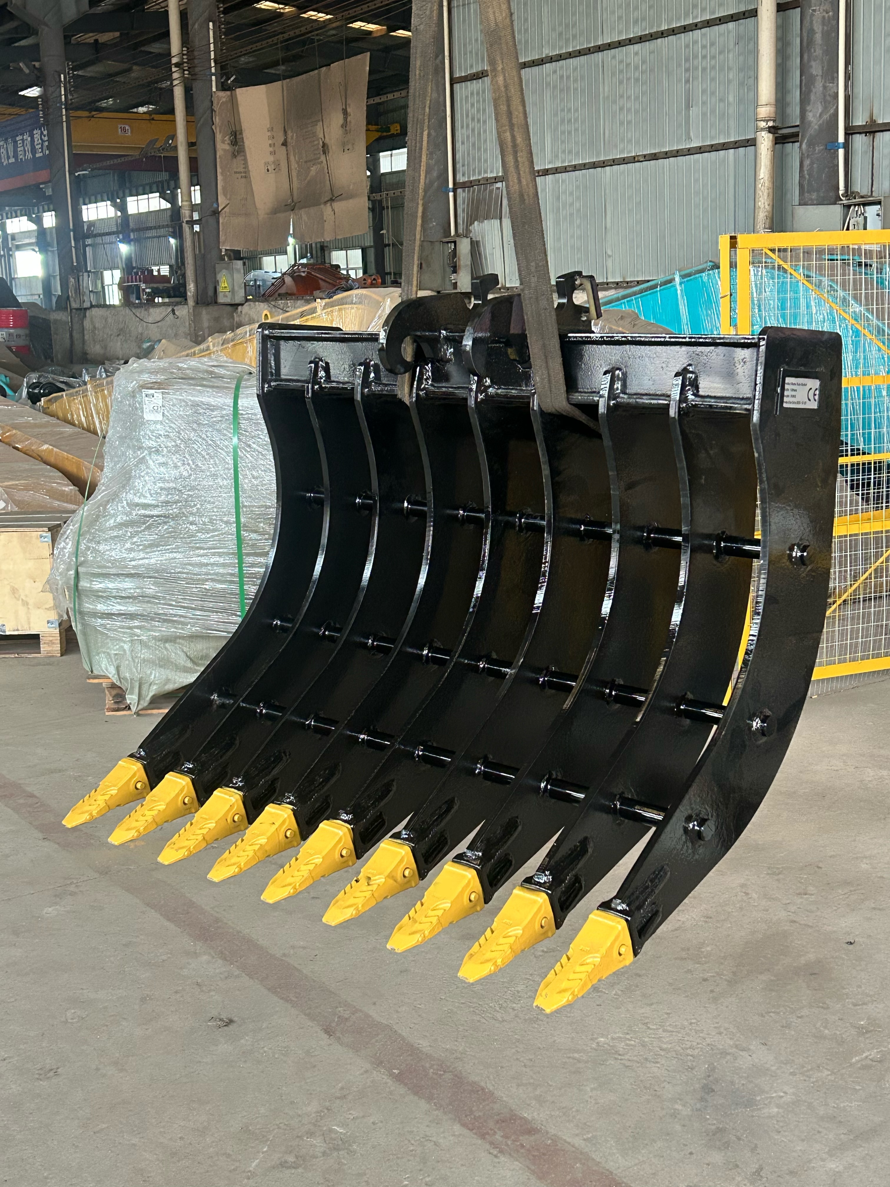 Dozer Root Rake Bucket Construction Machinery Parts Q355B Rake Bucket Root Rake for 25-50ton ...