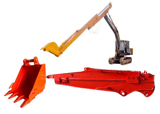12M 10M Telescopic Digger Sliding Boom Arm , Q355B Excavator attachments