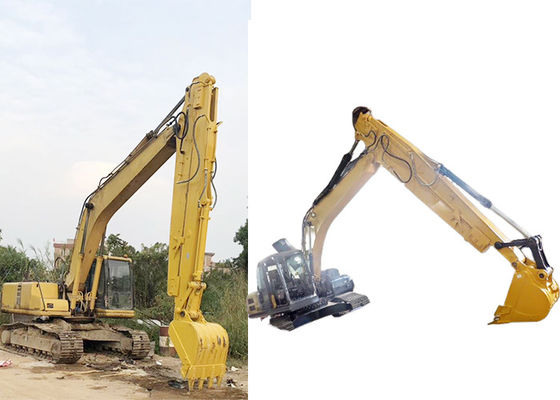 12M 10M Telescopic Digger Sliding Boom Arm , Q355B Excavator attachments