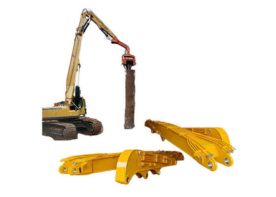 Q355B / Q690D Hydraulic Excavator Pile Driver Boom With 19m Piling Height