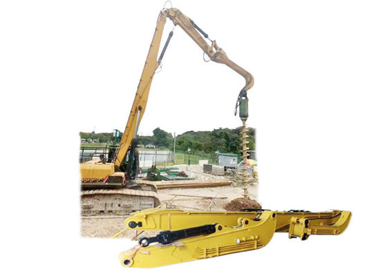 16m 18m 19m Excavator Piling Boom And Arm Pile Driver Attachment High Strength