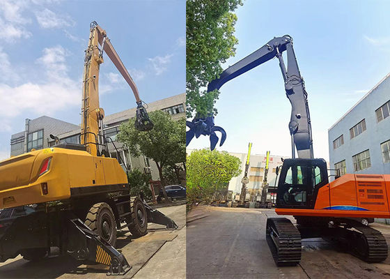 Grab Scrap Metal Material Handler Excavator Arm Q355B Customization Available