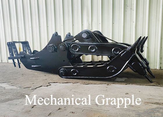 High Strength Mechanical Grapple For Various Excavator Grabbing Wood Log Stone