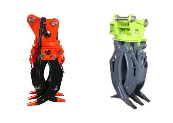 OEM 360 Degrees Rotation Hydraulic Grapple For 4-55tons Excavator