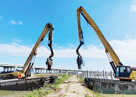 Customized 20ton-55ton Excavator Pile Driver Arm 11m 12m