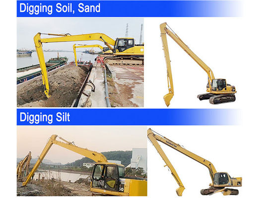 0.4 Cbm Excavator Long Reach Boom With Shaogang Q355B Bucket Cylinder