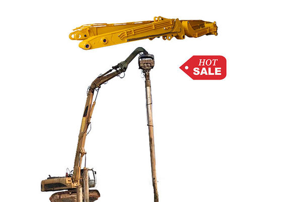 13.5m Hydraulic Excavator 20-85 Ton Pile Driver Arm With Heavy Duty Welding Design