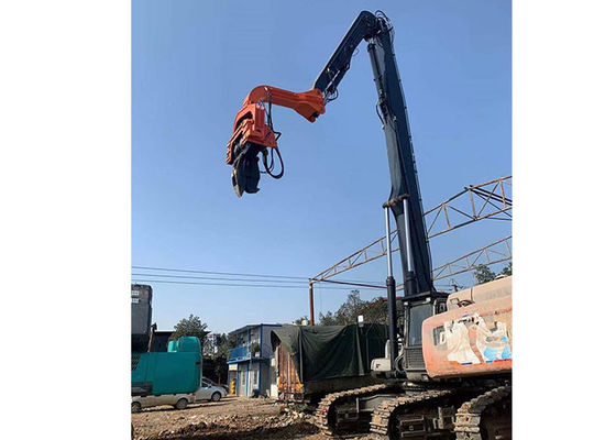 13.5m Hydraulic Excavator 20-85 Ton Pile Driver Arm With Heavy Duty Welding Design