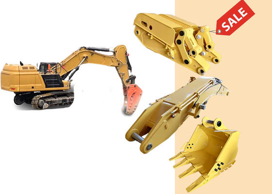 Construction Equipment Excavator Tunnel Arm Short Reach Boom With Bucket / Breaker