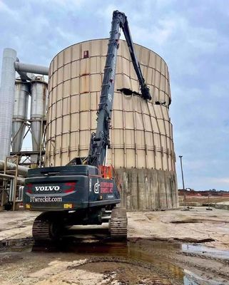 Custom Long Reach Hydraulic Boom Arm For High Reach Demolition Excavator