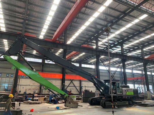 Custom Long Reach Hydraulic Boom Arm For High Reach Demolition Excavator