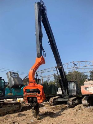 Customized Color Excavator Pile Driving Boom Arm With Hammer Auger Attachment