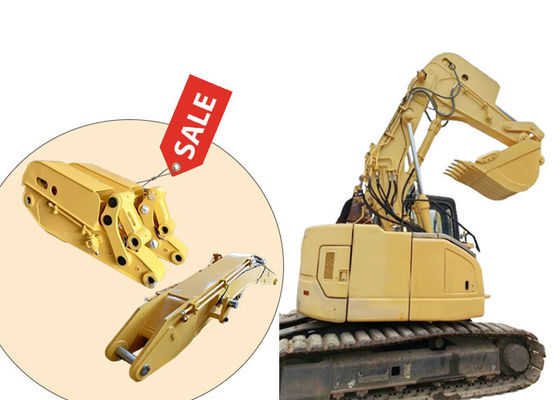 Construction Equipment Excavator Tunnel Arm Short Reach Boom With Bucket / Breaker