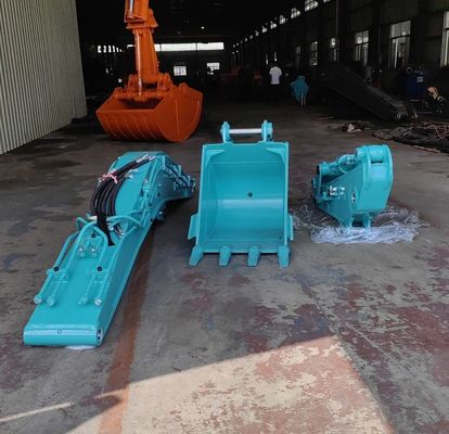 Shorten Heavy Duty Excavator Rock Boom And Arm Digging Tunnel Digging Basement