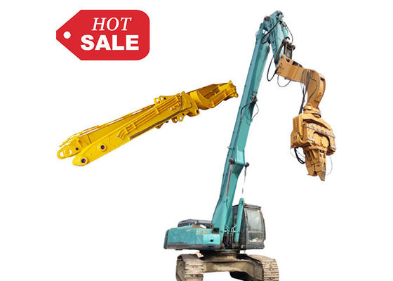Customized Color Excavator Pile Driving Boom Arm With Hammer Auger Attachment