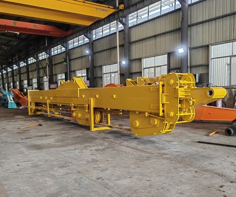 Long Reach Telescopic Boom For Excavator , Construction Sites Metal Telescopic Arm