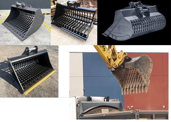 1 Ton 0.5cbm Construction Work Excavator Skeleton Bucket For Cat Hitachi Komatsu