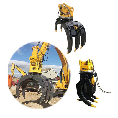 OEM Services Provided 360 Degrees Rotation Hydraulic Grapple with 2 Cylinders