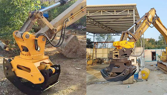 OEM Services Provided 360 Degrees Rotation Hydraulic Grapple with 2 Cylinders