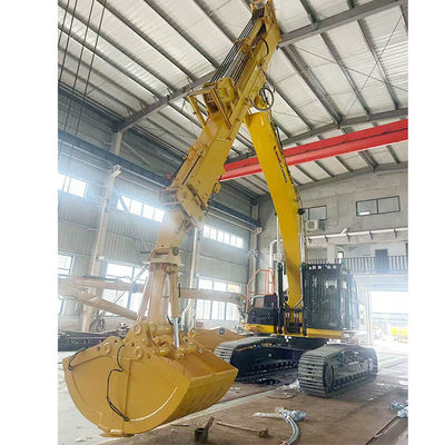 Telescopic Excavator With Clamshell Bucket Telescopic Boom For Cat Hitachi Komatsu