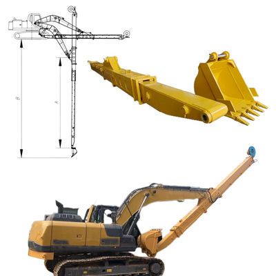 Telescopic Boom Excavator 10m 12m 16m For 6 Ton 20 Ton 30 Ton Excavator