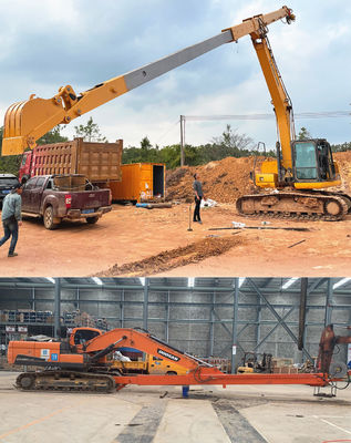 Heavy Duty Two Section Telescopic Arm Excavator Telescopic Boom For Construction