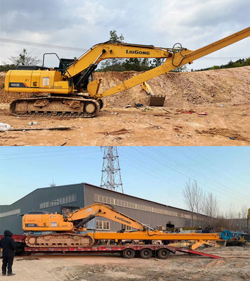 Long Reach Telescopic Arm Two Section Hydraulic Telescopic Boom for 6-36 Ton Excavator