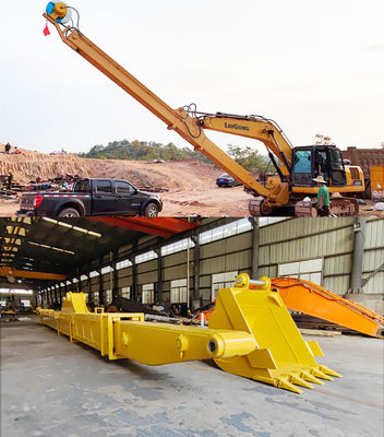 Two Stage Hydraulic Telescopic Arm Excavator Long Reach Telescopic Boom For CAT Komatsu