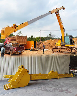 Two Section Telescopic Boom For Excavator / Excavator Extendable Boom Arm