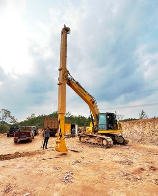 Cat Hitachi Excavator Telescopic Arm For Digging House Foundation Dig Deeper