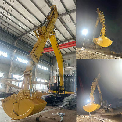 Sliding Dipper Boom For Excavator Three Sections Digging Depth Reach 20m 25m