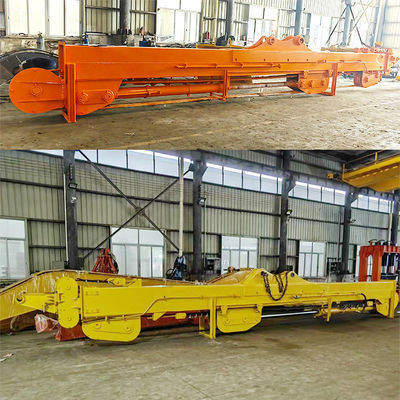 Sliding Dipper Boom For Excavator Three Sections Digging Depth Reach 20m 25m