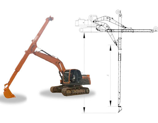 Excavator Telescopic Arm Telescopic Boom With Standard Bucket For Digging
