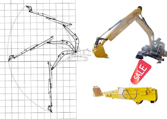 Long Reach Use Excavator Telescopic Boom Shaogang Q355B Better Slider